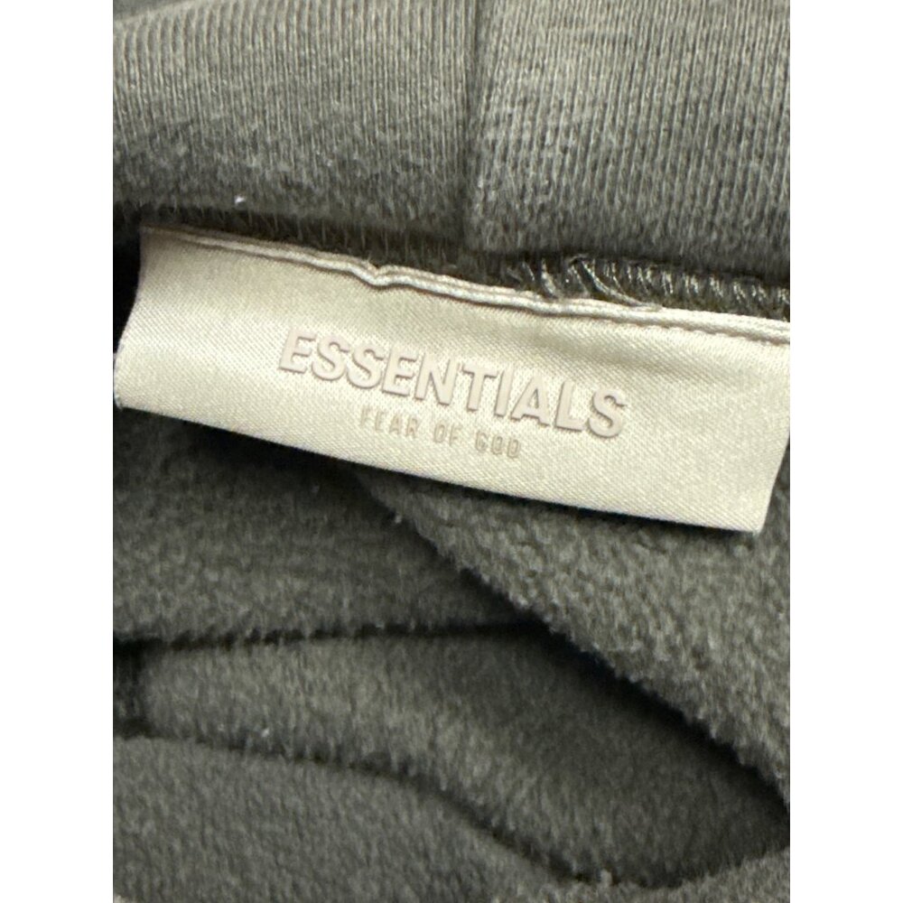 Essentials Fear of God Hoodie Men's Sweatshirt Grey Logo Small Streetwear Fleece - Picture 7 of 10